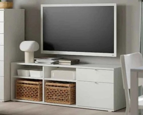 Bench white 146x37x50cm tv - tv,