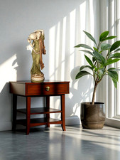 Royal Dux Theme Porcelain Allegorie With Source Art Nouveau 1900, 52 CM C483