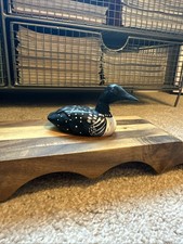 Carved Wooden Common Loon
