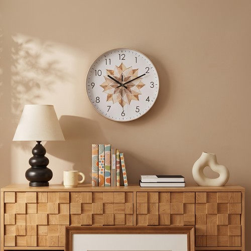 Round wall clock silent - round,