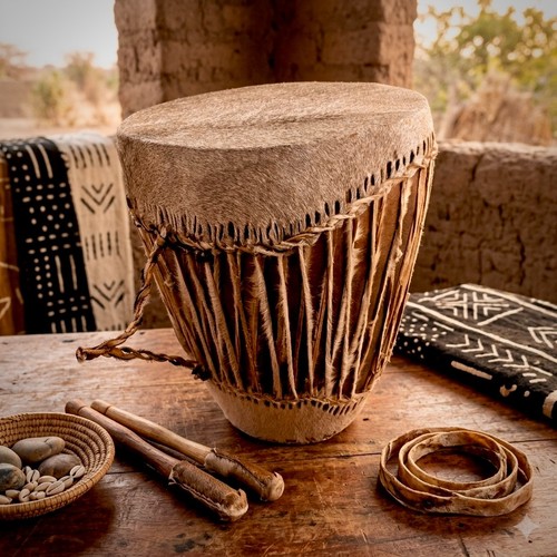 Vintage animal skin - vintage, drum