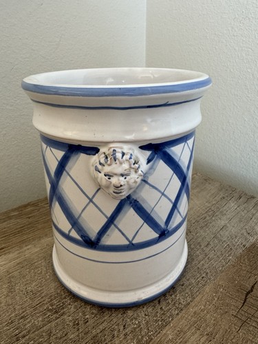 Italian pottery blue white - pottery,