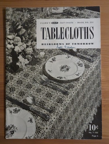 Coats clark tablecloths book - &,