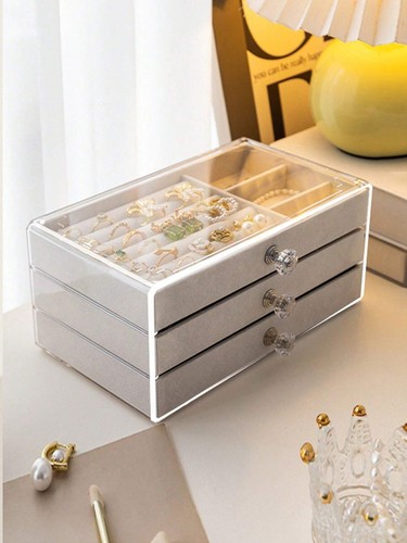 Clear acrylic jewelry - clear,