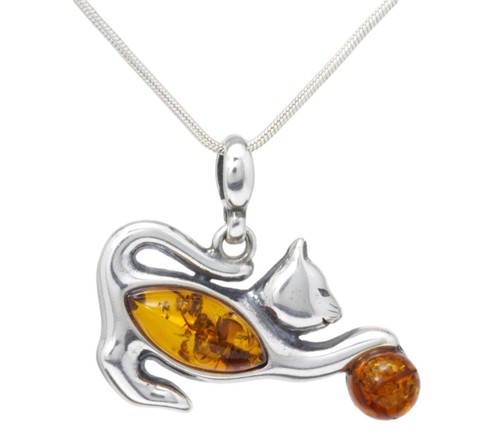 Natural baltic amber - natural, cat