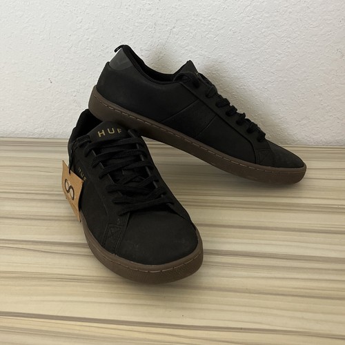 Huf black leather men - black, men's
