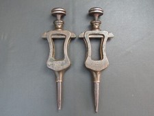 Vintage pair large bronze 8