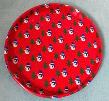 Vintage Christmas Metal Tea