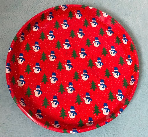 Vintage christmas metal tea - christmas,