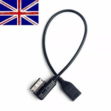 USB AUX Cable Music MDI MMI AMI to USB Female Audio AUX Adapter FITS Audi VW UK.