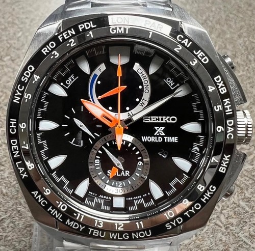 Seiko world time prospex - time,