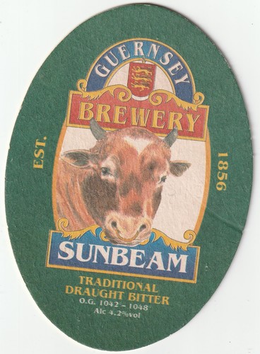 Beer mat guernsey brewery - beer,