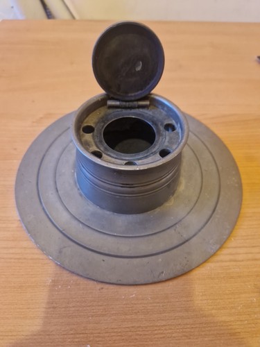Victorian pewter capstan - victorian,