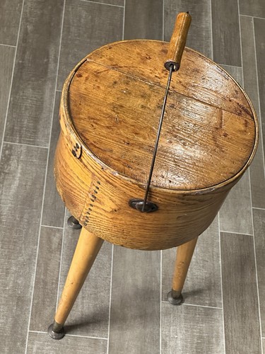 Vintage legged wooden table - vintage, 3