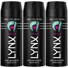 3 x Lynx Java Limited Edition Men's Deodorant Body Spray 150ml