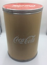 RARE LARGE VINTAGE COCA COLA ADVERTISING STORAGE BARREL AND COVER SHOP DISPLAY