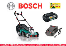 Bosch Rotak 410 LI ErgoFlex Cordless Lawnmower with 36V 4.0Ah Battery & Charger