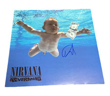 DAVE GROHL SIGNED AUTOGRAPH NIRVANA NEVERMIND ALBUM VINYL LP BECKETT BAS COA