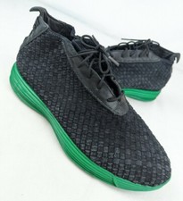 Nike Lunar Woven Chukka Black Green Sneakers UK 11 EU 46 Brazil Nunca World Cup