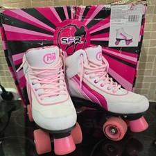 SFR Rio Roller Skates White &  Pink size UK 5 EU 39   