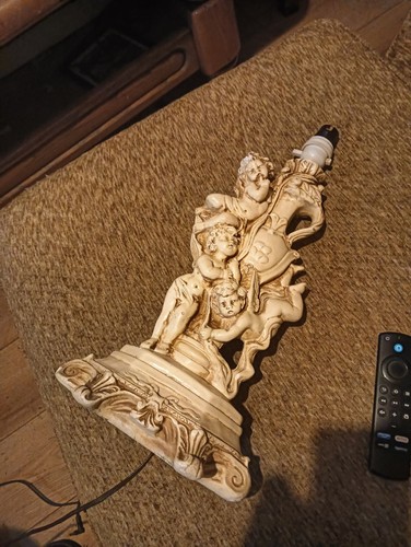 Vintage cherub lamp base - cherub,