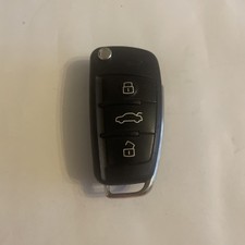 GENUINE AUDI 3 BUTTON REMOTE FLIP CAR KEY FOB 