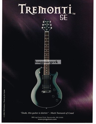 2002 prs tremonti electric - tremonti,