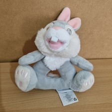 Disney Store Thumper Rabbit Baby Soft Plush Rattle Toy Baby Comforter Bambi 6"