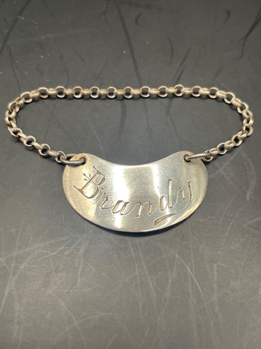 Brandy noggin decanter label