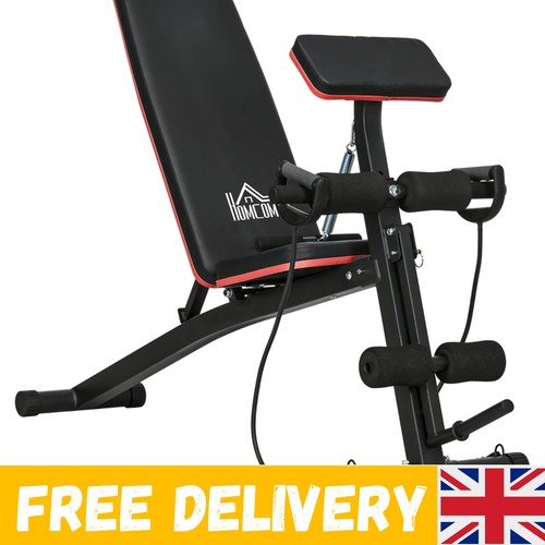 Foldable weight bench with leg - weight,