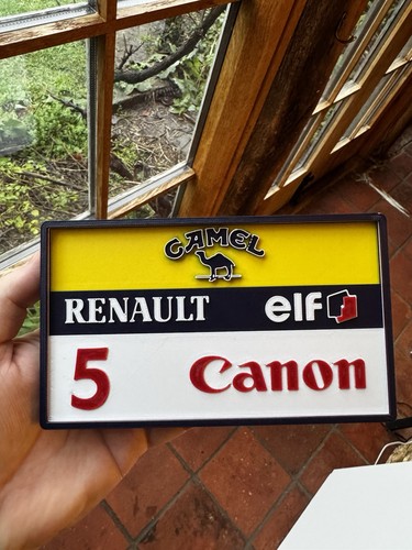 Printed nigel mansell - 3d,