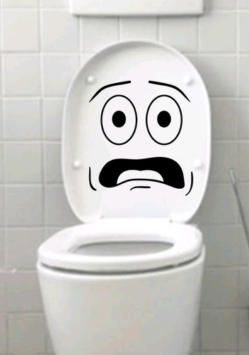 Home decor cartoon face - face, toilet