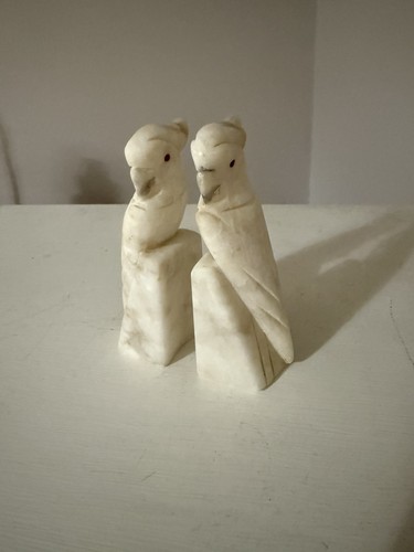 Vintage marble cockatoo parrot - marble, cockatoo/parrot