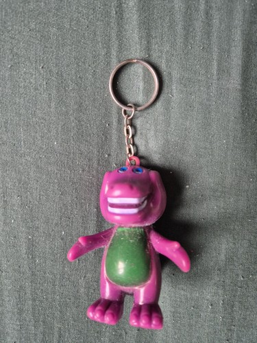 Barney the dinosaur keyring - dinosaur,