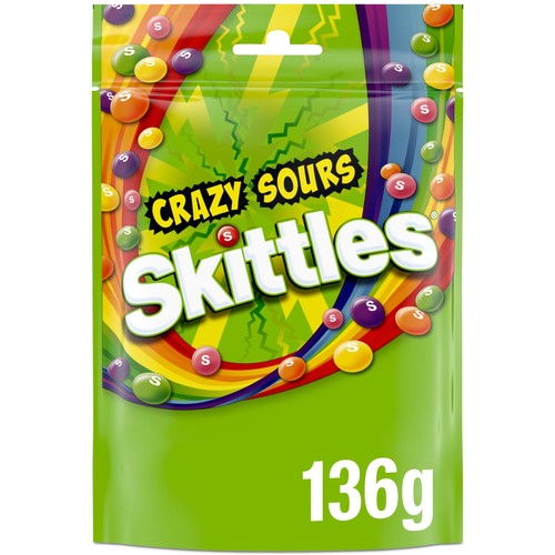 Skittles crazy sours sweets - sours,