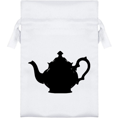Teapot silhouette satin - 'teapot, silhouette'