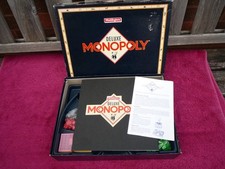 Vintage Waddingtons Monopoly Deluxe Game 1990 .