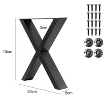 2X Industrial Metal Table Legs
