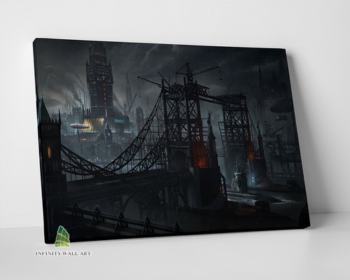 Futuristic steampunk city - steampunk,