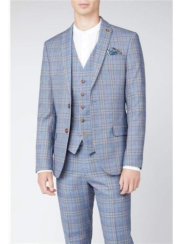 Antique rogue blue - blue, check