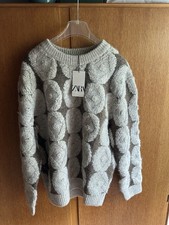 zara/boucle knit sweater