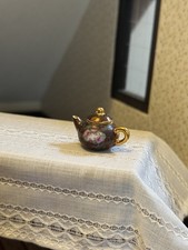 Dolls House Furniture 1/12 Rachel Munday hand painted teapot 