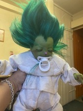 Christmas Hand painted Handmade Weighted Reborn Baby grinch  ￼