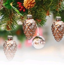 3 PCS Christmas Pinecone Glass