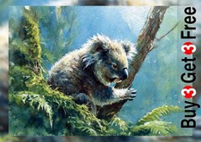 Cute Koala Portrait Art Print