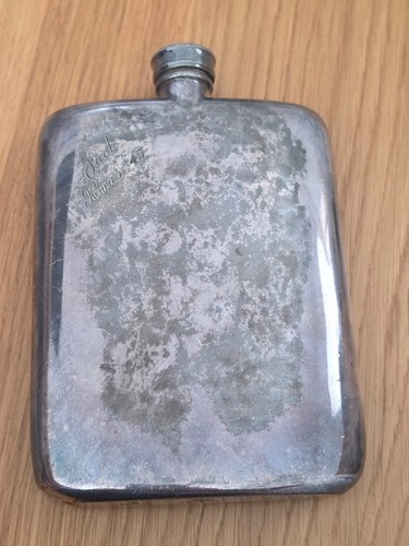 Vintage hip flask silver - hip,