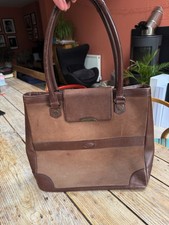 Fabulous DUBARRY Rich Dark Brown Nubuck & Leather Large Tote Shoulder BAG