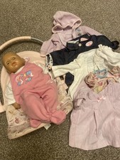 Baby Annabell Doll with Clothes’s, Carry seat and Outfit Bundle