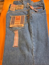 Men's Jeans Red Stripe Waist