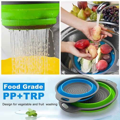 Silicone folding colander - folding,